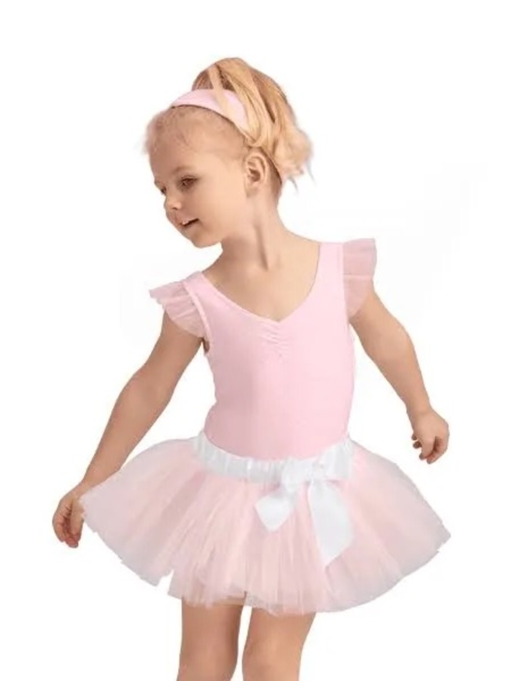 American Girls Pink Ballet Tutu Dress with Crown Costume